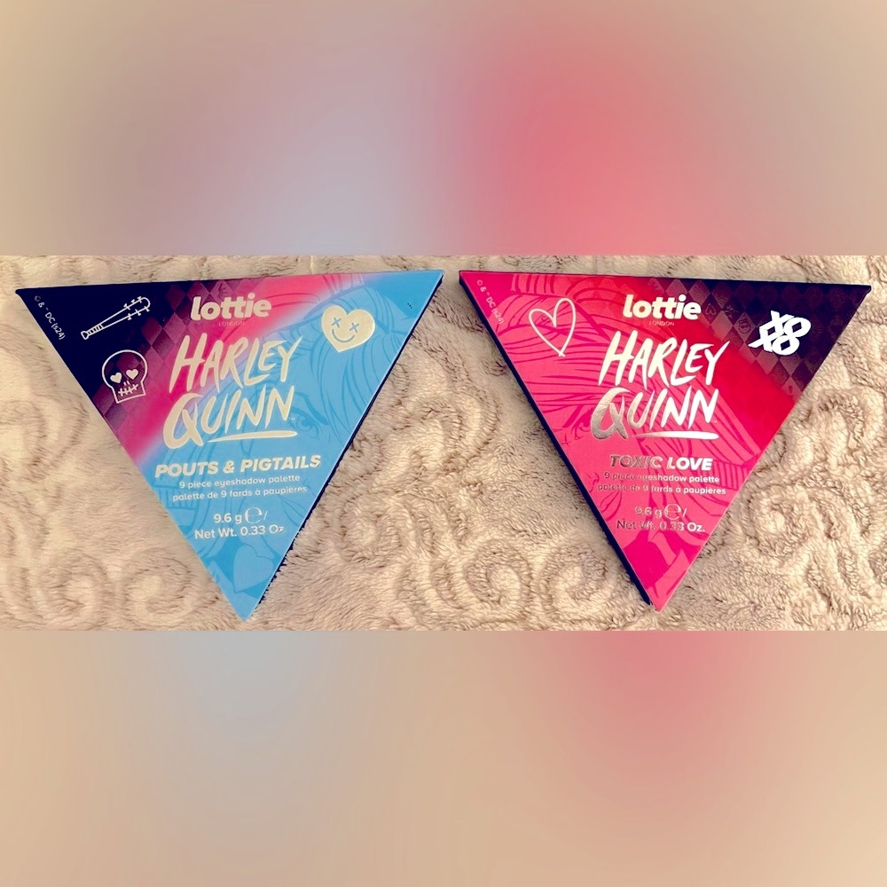 SET OF 2~Lottie London Harley Quinn Eyeshadow Palettes
